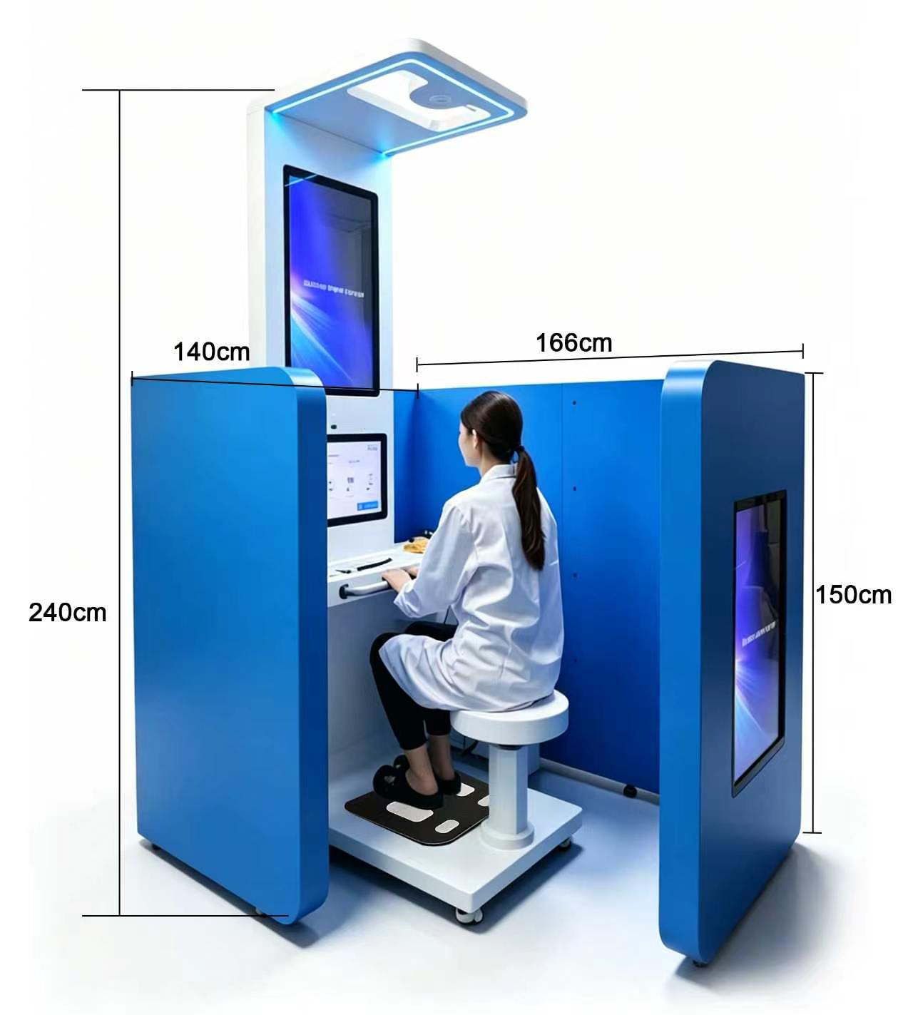 Medidas del Kiosco Medico Autonomo